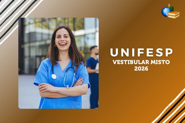 Vestibular Misto 2026 de Medicina da Unifesp Estudante de Medicina sorrindo