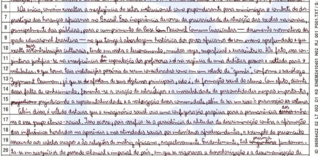 redação nota 1.000 enem 2024